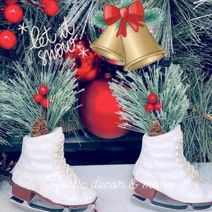 White Ice Skates for your tier trays